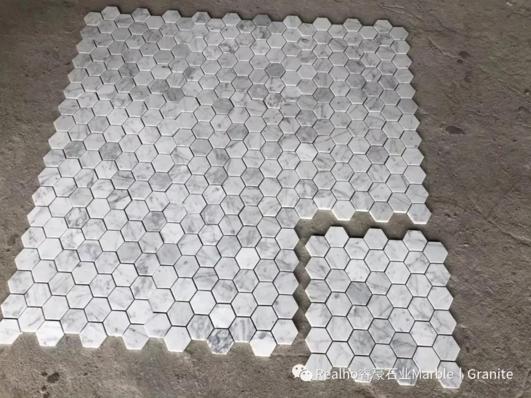 Carrara White Marble Mosaic Tiles