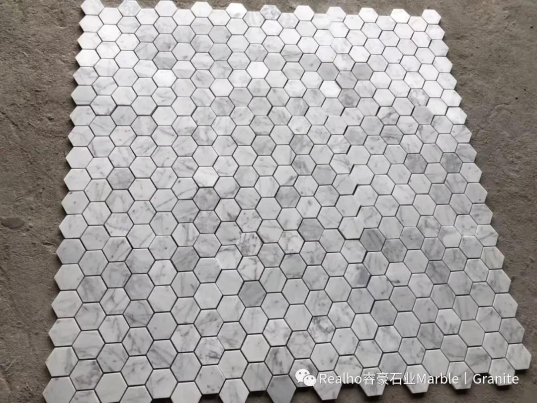 Carrara White Marble Mosaic Tiles