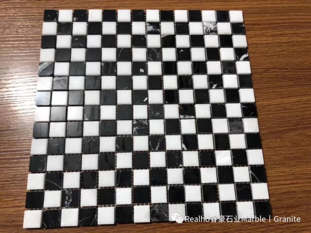 Square Shape Mix Color Marble Mosaic Tiles