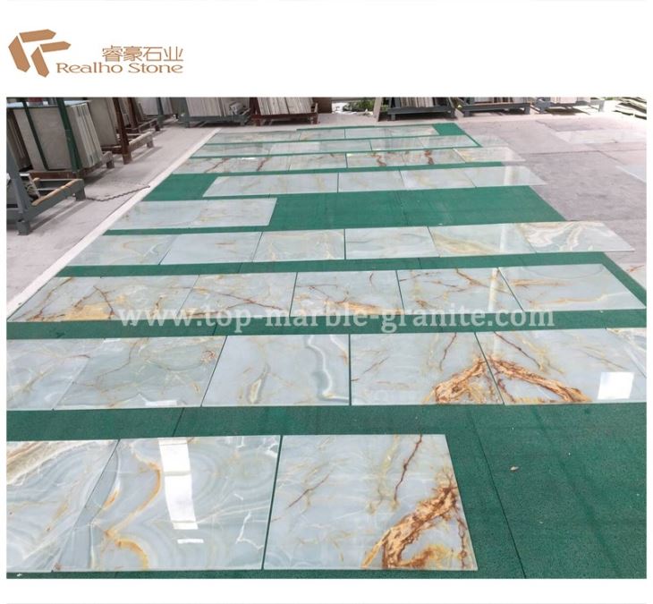 onyx stone composited glass panel