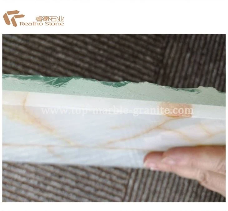 onyx marble composited with glass