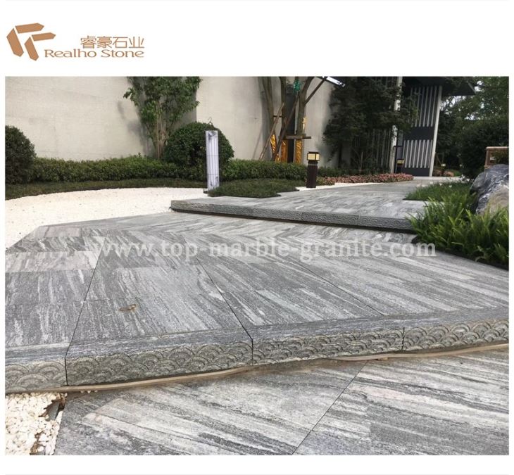 FlamedG302 Grey Granite For Stair Steps