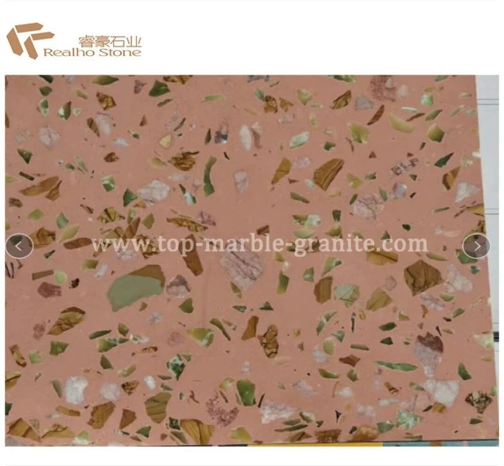 Nice Pink Red Terrazzo Color For Decoration